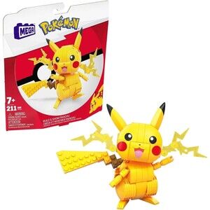 MEGA Blocks Pokémon Build & Show Toy-Posable Pikachu 211 Pieces NEW